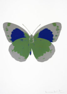 Damien Hirst Butterflies Souls II Leaf Green Silver Westminster Blue