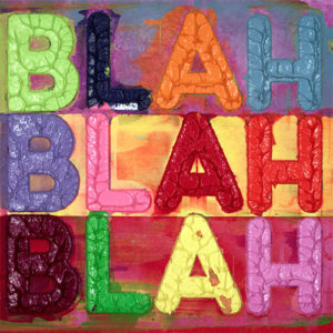 Mel Bochner Small Blah Blah Monoprint