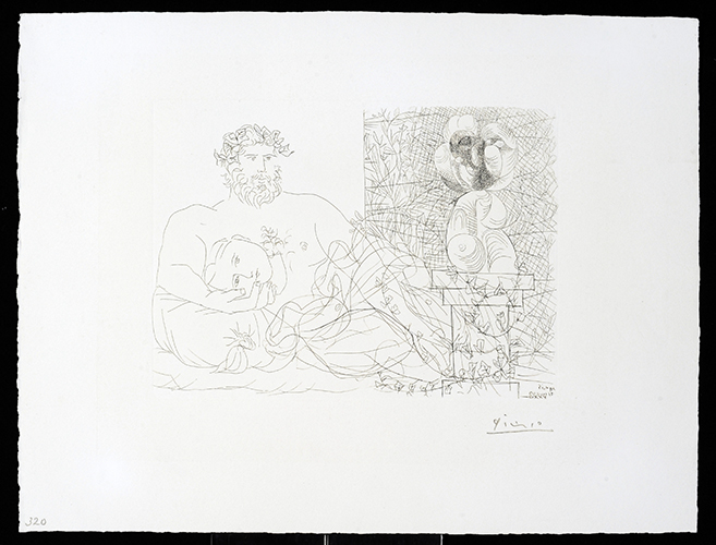 PABLO PICASSO Vollard Suite - Sculptor and his Model - 1933 Etching