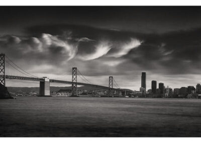 Billowing Clouds Over Bay Bridge